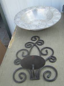 lot 131 image: dcor bowl- candle holder