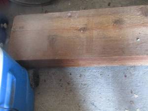 lot 140 image: rolling wooden work shop piece