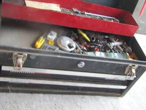 lot 157 image: 3 drawer craftsman tool box
