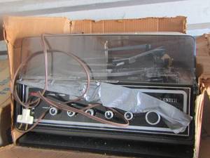 lot 172 image: zenith record player in original box with various records