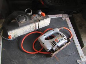 lot 185 image: 3 - 14  hand planer model 6580, black and decker 2 speed jig saw