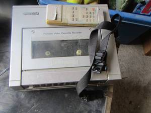 lot 193 image: panasonic portable video cassette recorder