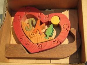 lot 228 image: wooden puzzle