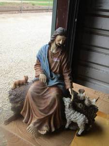 lot 254 image: JESUS  WITH LAMBS - RSIN