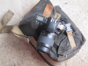 lot 255 image: Canon EOS REBEL Camera with case and extra flash