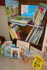 lot 68 image: Childrens books Bible stories, Virtue stories, Richard Scarry and Dr. Seuss just to name a few.