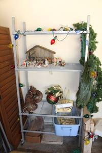 lot 284 image: Metal storage shelf unit only