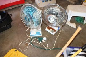 lot 336 image: Two oscillating fans