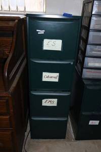 lot 248 image: 4 drawer file cabinet