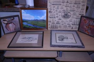lot 87 image: Wall art with INGAULL art