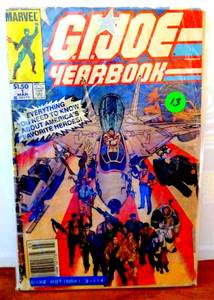 lot 13 image: G.I. Joe Yearbook #1 (Marvel Comics March 1985) Newsstand Variant $