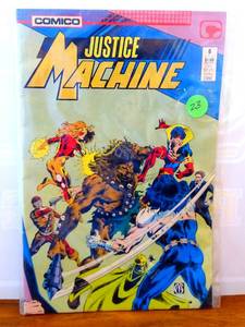 lot 23 image: Justice Machine #6 Vol. 2 1987 Comico