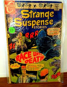 lot 53 image: STRANGE SUSPENSE STORIES #4 1968 Charlton JIM APARO Race Unto Death $$