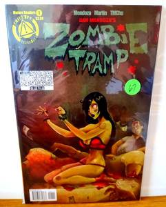 lot 67 image: RARE Zombie Tramp #1 Volume 3 Dan Mendoza Action Lab Danger Zone 1st Print (2014) $$