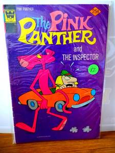 lot 82 image: $$$ - Vintage Gold Key THE PINK PANTHER and the INSPECTOR No. 21 (1974)