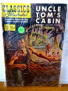 lot 84 image: Gilberton Publishing - Classics Illustrated # 15 Uncle Toms Cabin (July 1944) $$