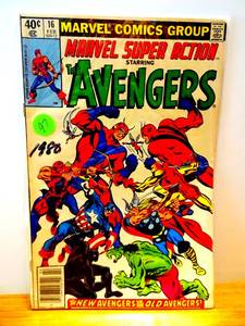 lot 97 image: Marvel Super Action Staring The Avengers #16 (Marvel Comics February 1980) $$