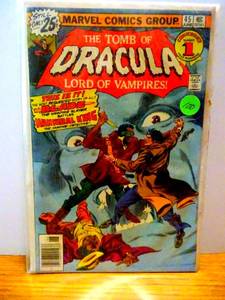 lot 100 image: $$$ The Tomb of Dracula Lord of Vampires Vol. #1 issue #45 June 1976 Marvel Comics
