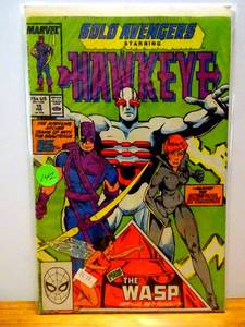 lot 142 image: Solo Avengers Hawkeye And Black Widow #15 Marvel Comics 1989 Copper Age $