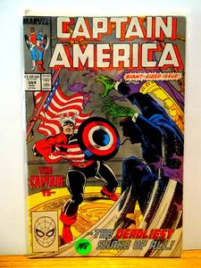lot 148 image: Captain America #344 (1988) Marvel Comics $