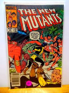 lot 160 image: The New Mutants #8 Newsstand Marvel Comics 1983 $