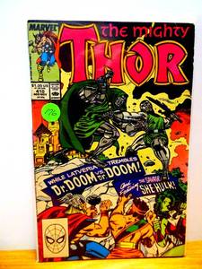 lot 176 image: The Mighty Thor # 410 (Nov. 1989, Marvel) Dr. Doom Cover