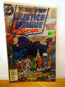 lot 227 image: Justice League Europe #8, Nov 89 - DC Comics - Griffin, DeMatteis, Sears, Smith $