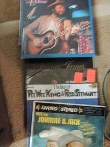 lot 125 image: country albums jkl - hank locklin, johnnie  jack, sonny James, Johnny leg and more