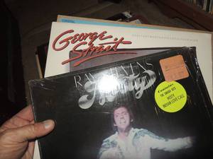 lot 213 image: c  w albums ray stevens, george strait, rainwater, billie joe