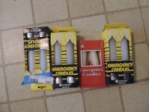 lot 943 image: emergency candle lot