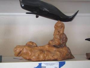 lot 24 image: JOHN PERRY WHALE SCULPTURE