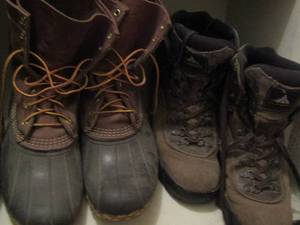lot 671 image: mens work books qty 2 pair and mens dress shoes qty 2 pairs