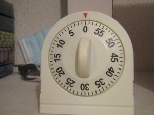 lot 761 image: kitchen timer, suntone amfm radio receiver