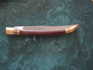 lot 927 image: tomahawk brand knife 3 12 blade - 7 12 long