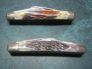 lot 914 image: qty 2 small pocket knifes multi blades
