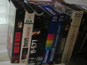 lot 56 image: lot of vhs tapes