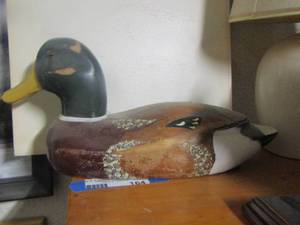 lot 164 image: Wooden MALLARD DRAKE Duck