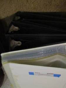 lot 239 image: qty 5 black binders, white photo album