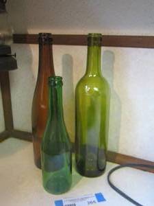 lot 265 image: 3 decorative wine bottles
