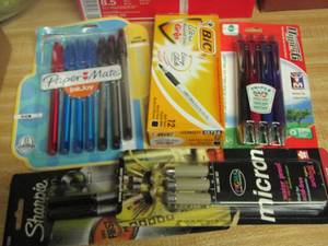 lot 326 image: pens pens pens all new $$$$$