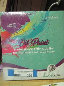 lot 330 image: oil paints