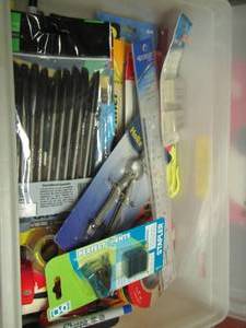 lot 345 image: large lot of oofice supplies Great for a teacher