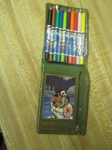 lot 358 image: vintage old shatterhand Indian native color book with colors very rare find