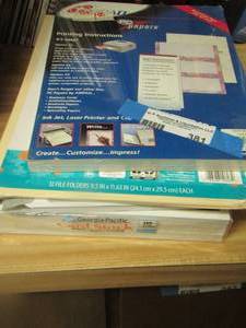 lot 381 image: dividers- copy paper- file folders