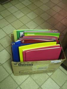 lot 382 image: folders- 1 binders