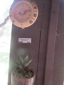 lot 440 image: outdoor temp gauge - wax plant