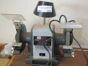 lot 503 image: sears craftsman 12 hp bench grinder- model # 257191400--- serial # 200700055