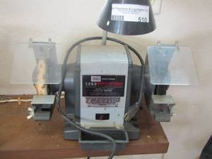 lot 510 image: sears craftsman 12 hp bench grinder- model # 257191400--- serial # 200700055