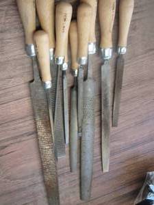 lot 555 image: wooden handled files