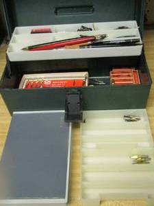 lot 617 image: calligraphy pens and ink cartridge, various ends